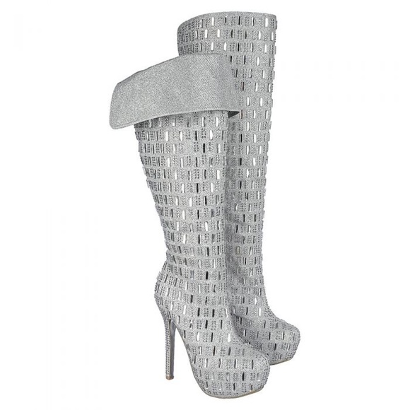 Studded Platform Boots - Picture 1 of 2